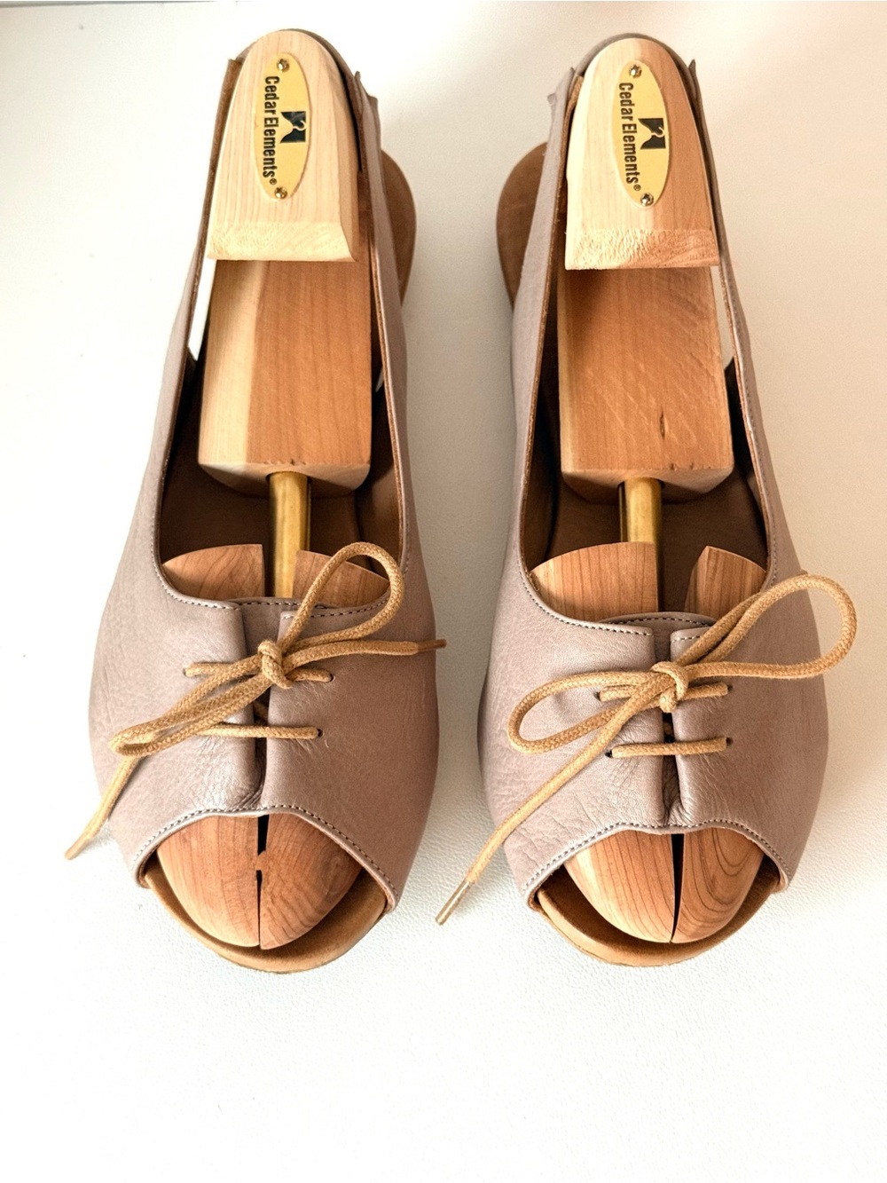 Bueno Keely Leather Open Peep Toe Lace Up Bowtie Slingback Sandal - Picture 3 of 11